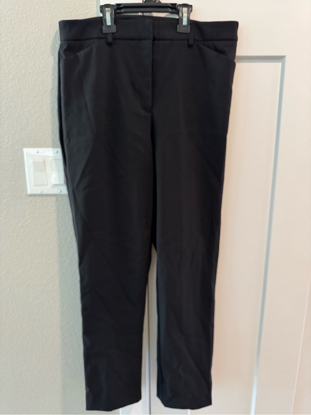 Rachel Zoe Black Straight-Leg Ponte Pants